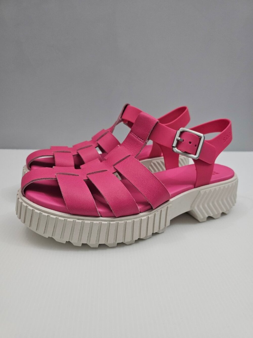 Sorel Ona Fisherman Streetworks Platform Sandal Women 10.5 Pink Chunky Lug Sole - Picture 16 of 16